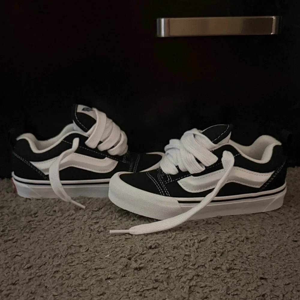 Kids Black and White Vans - Picture 1 of 7